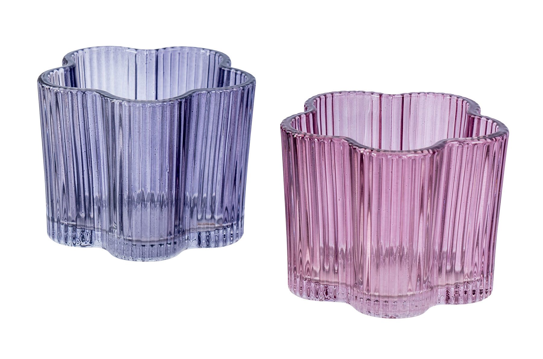 Levandeo® Teelichthalter, 2er Set Teelichthalter Blumenform günstig online kaufen