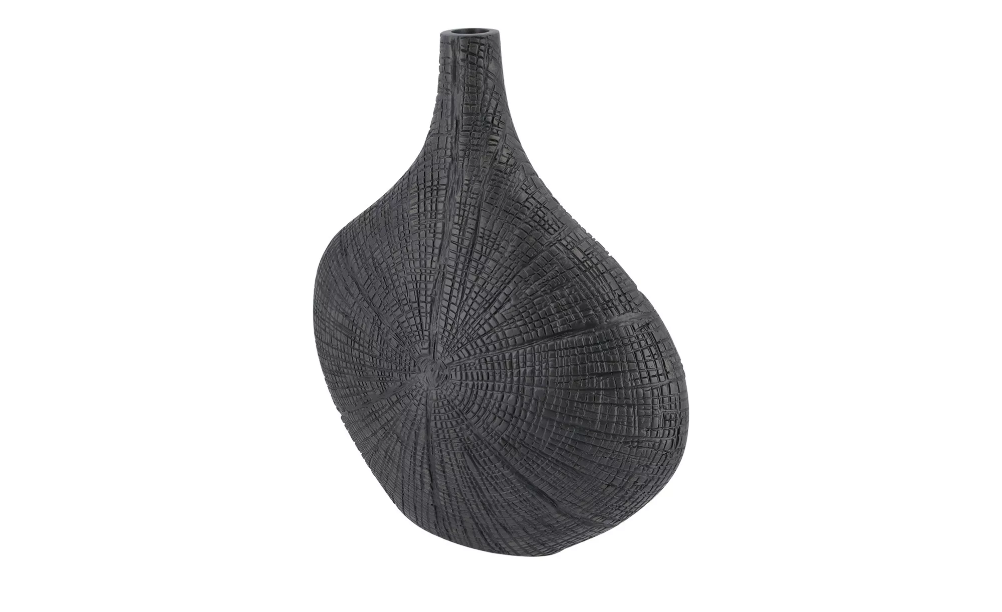 HOME STORY Deko Vase   ¦ schwarz ¦ Polyresin (Kunstharz) ¦ Maße (cm): B: 25 günstig online kaufen