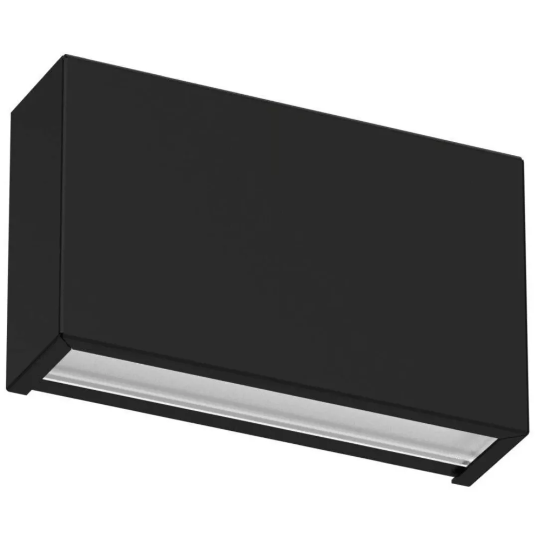 LED Wandleuchte Box W2 in Schwarz 2x 5W 1092lm günstig online kaufen