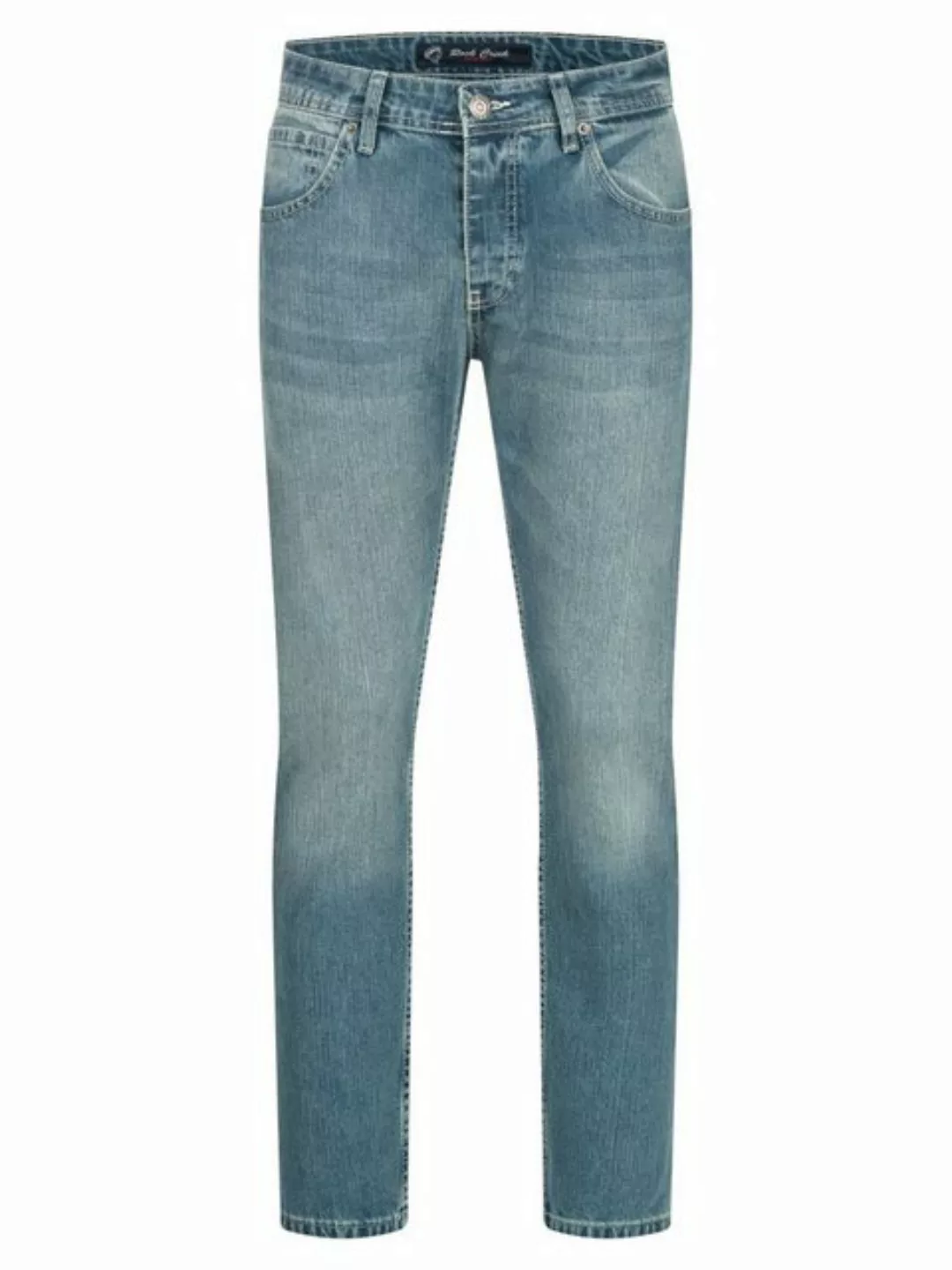 Rock Creek Regular-fit-Jeans Herren Jeans Stonewashed Hellblau RC-2403 günstig online kaufen