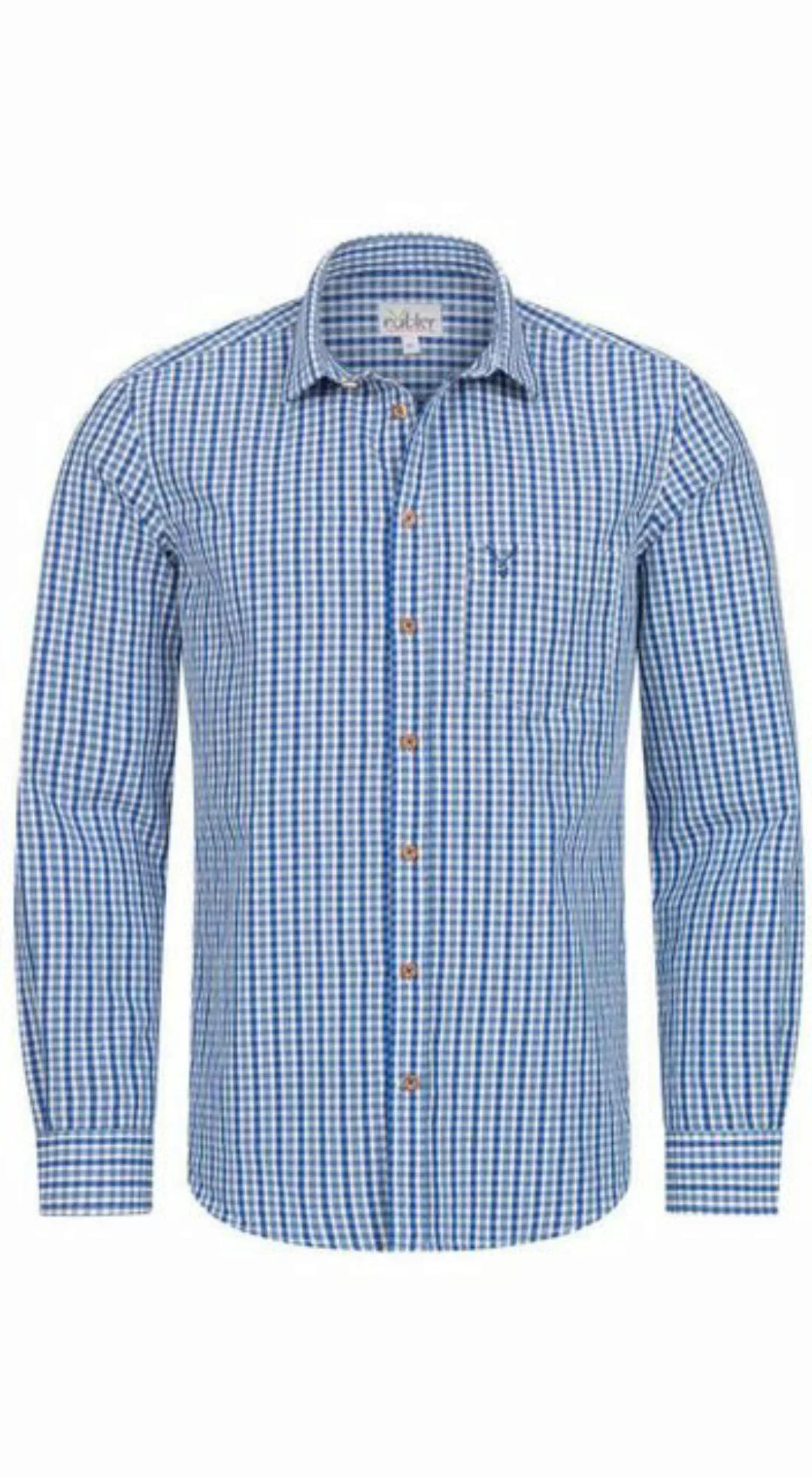Nübler Trachtenhemd Trachtenhemd Langarm Harry in Blau von Nübler günstig online kaufen