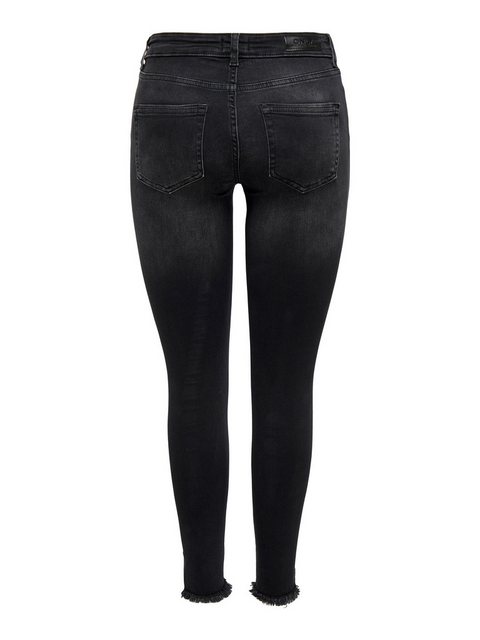 ONLY Ankle-Jeans "ONLBLUSH MID SK ANK RW REA1099 NOOS", mit fransigen Säume günstig online kaufen