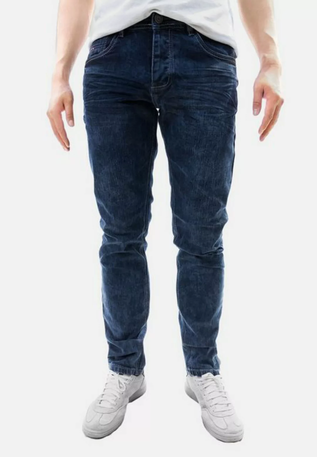 Jaylvis Regular-fit-Jeans Acid Denim Jeans mit Kontrastnähten und Stretch A günstig online kaufen