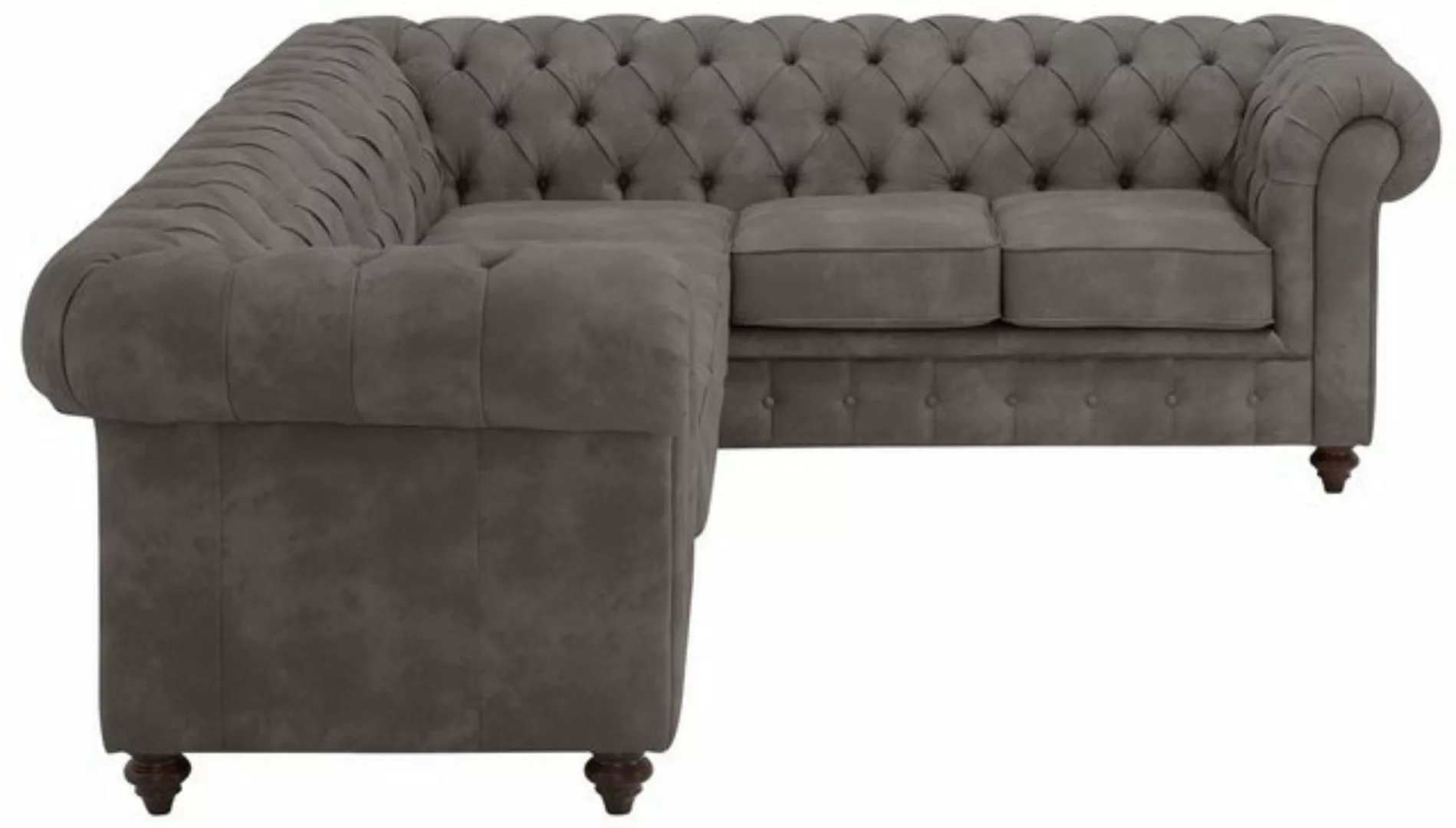 Home affaire Chesterfield-Sofa Chesterfield Ecksofa, auch in Leder L-Form, günstig online kaufen