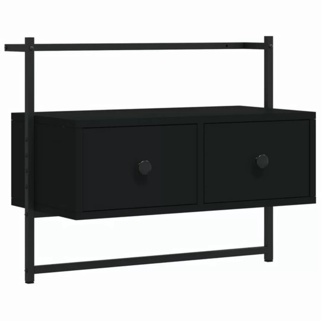 vidaXL TV-Schrank TV-Wandschrank Schwarz 60,5x30x51 cm Holzwerkstoff TV-Low günstig online kaufen