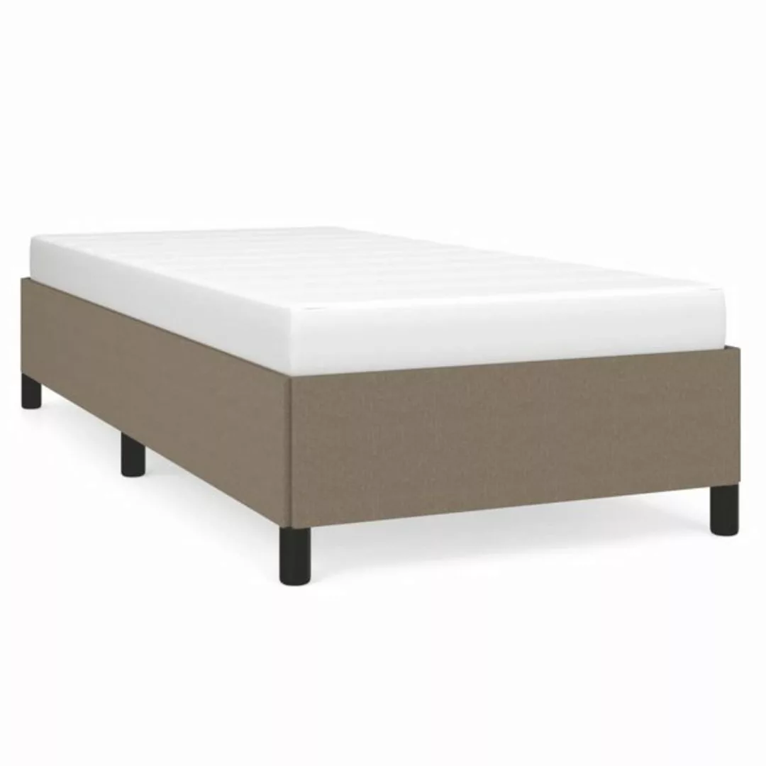 furnicato Bettgestell ohne Matratze Taupe 90x190 cm Stoff (1-tlg) günstig online kaufen