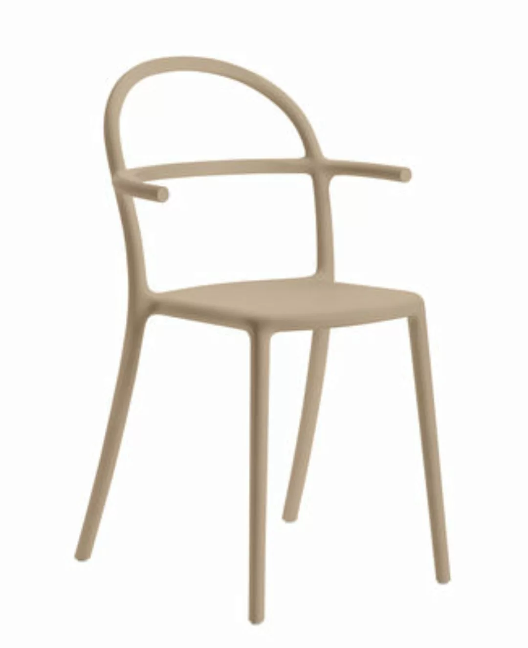 Stapelbarer Sessel Generic C plastikmaterial beige / Polypropylen - Kartell günstig online kaufen
