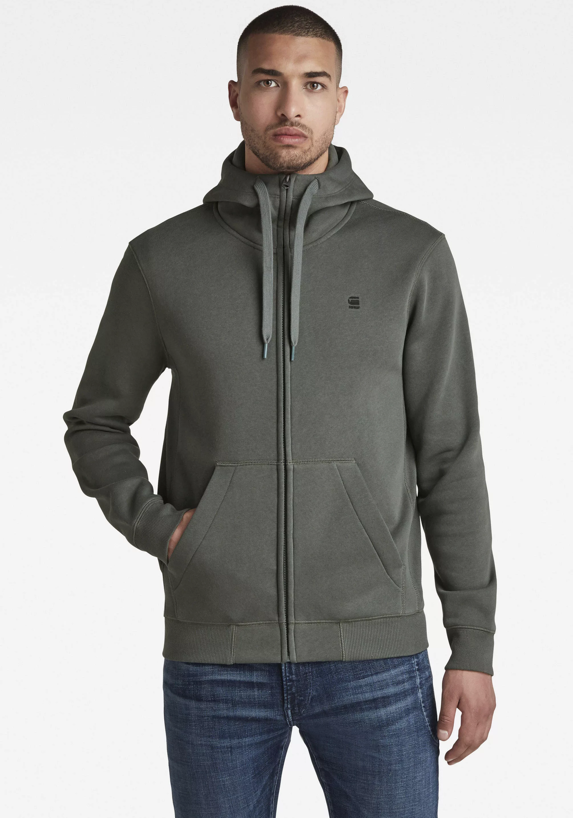 G-STAR Kapuzensweatjacke "Premium Basic Hooded Zip Sweater" günstig online kaufen