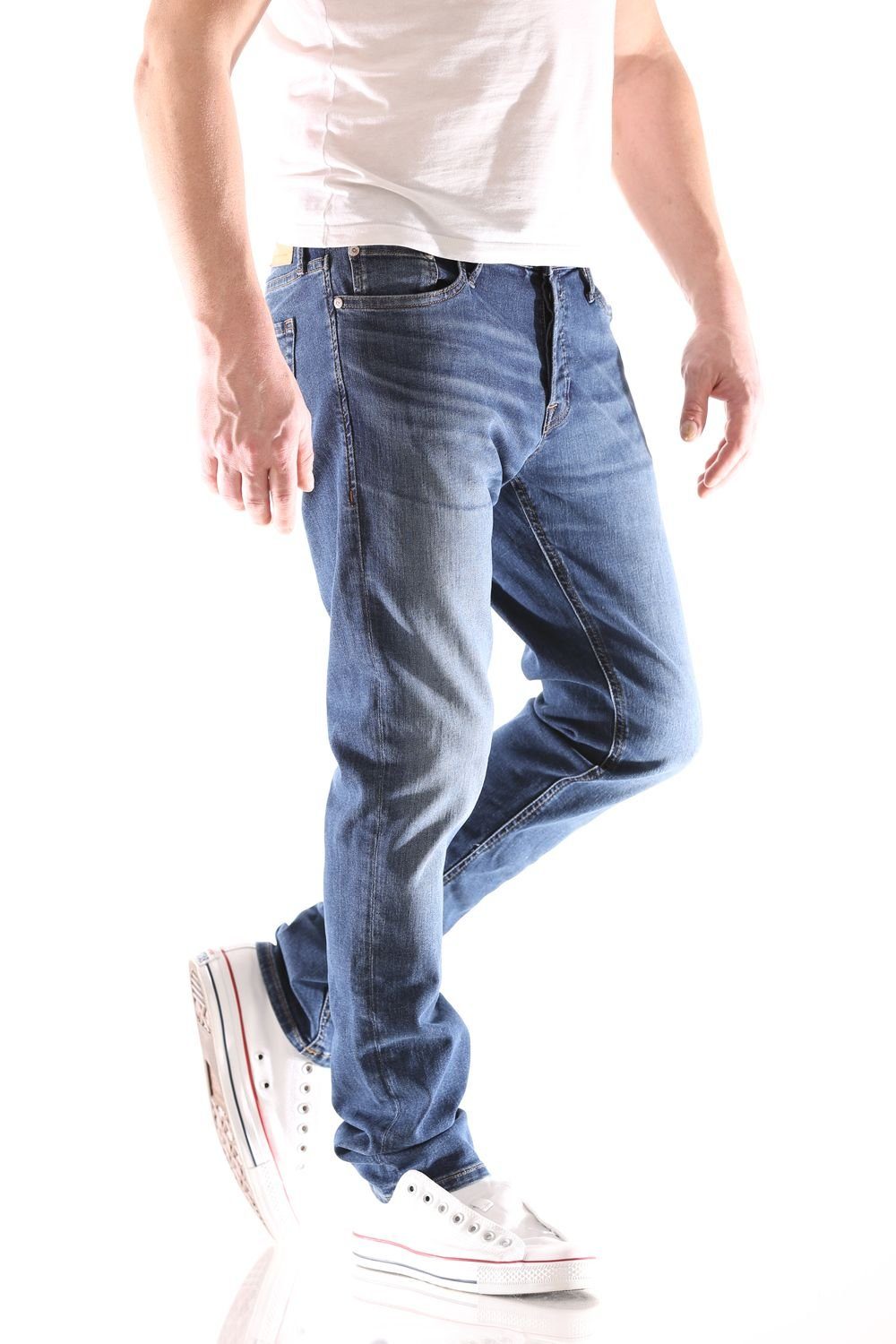 Jack & Jones Herren Jeans JJIGLENN JJORIGINAL AM 814 - Slim Fit - Blau - Bl günstig online kaufen