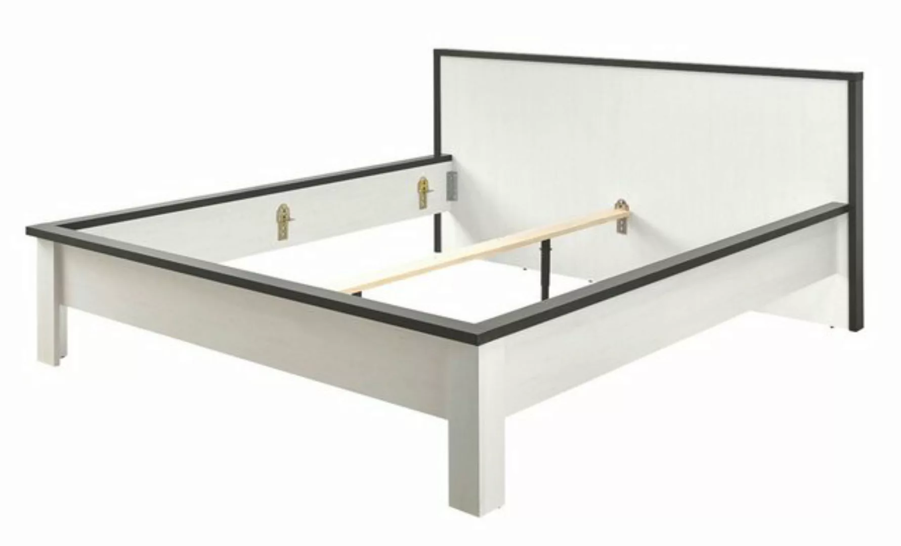 Furn.Design Bettanlage Stove, (Schlafzimmer-Set in Pinie weiß, 3-St., Doppe günstig online kaufen
