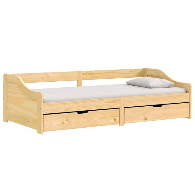 furnicato Bett Tagesbett mit 2 Schubladen IRUN 90x200 cm Massivholz Kiefer günstig online kaufen