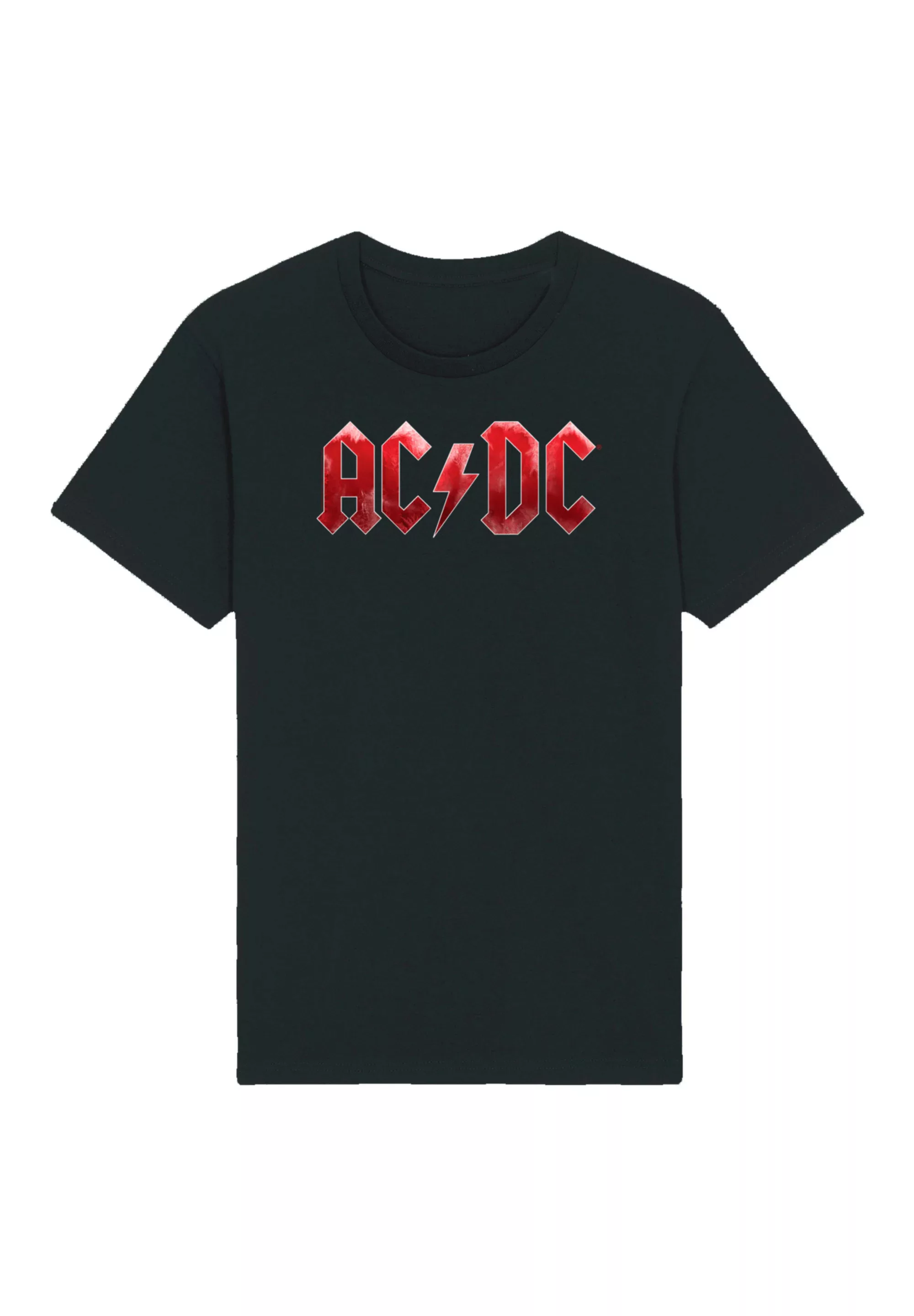 F4NT4STIC T-Shirt "AC/DC Rock Musik Band Red Ice Logo", Premium Qualität günstig online kaufen