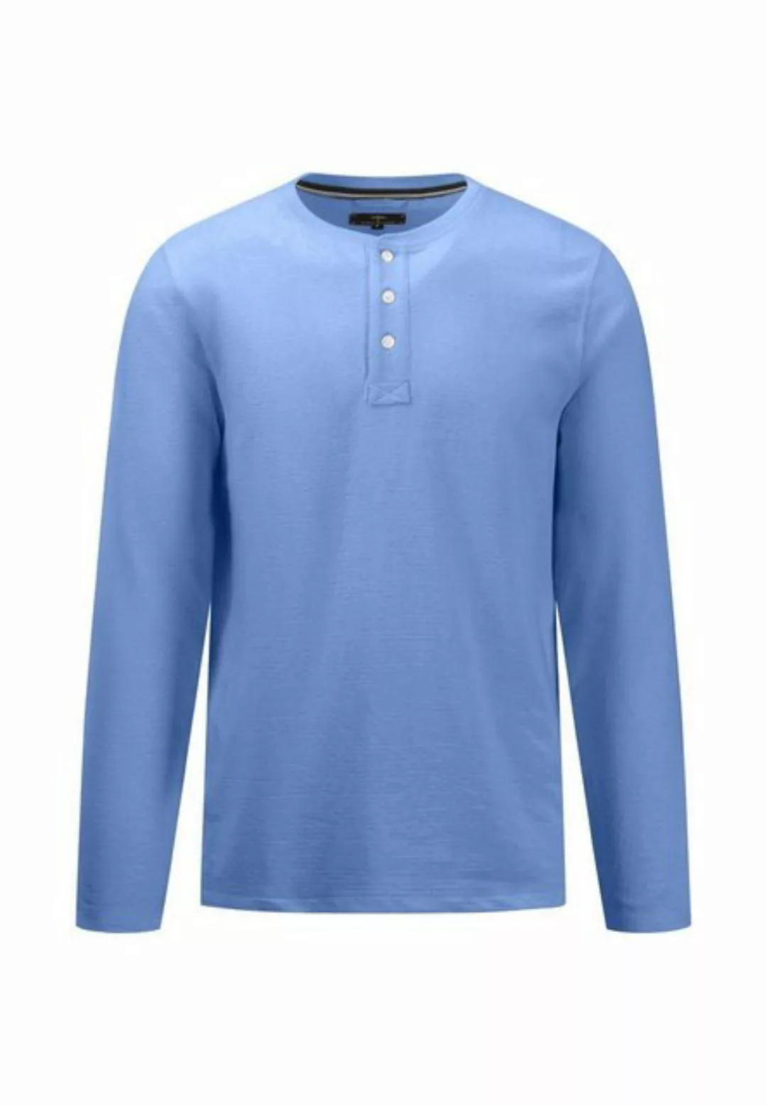 FYNCH-HATTON Langarmshirt mit kurzer Knopfleiste günstig online kaufen