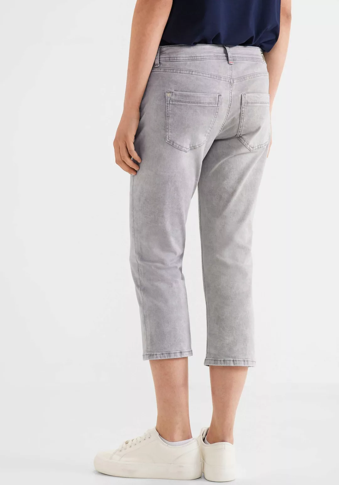 STREET ONE 3/4-Jeans mit Pailletten- und Stickdetails günstig online kaufen