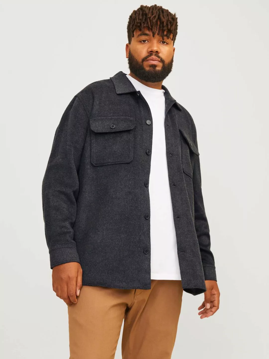 Jack & Jones PlusSize Langarmhemd "JJEBRADLEY OLLIE OVERSHIRT LS NOOS PLS" günstig online kaufen