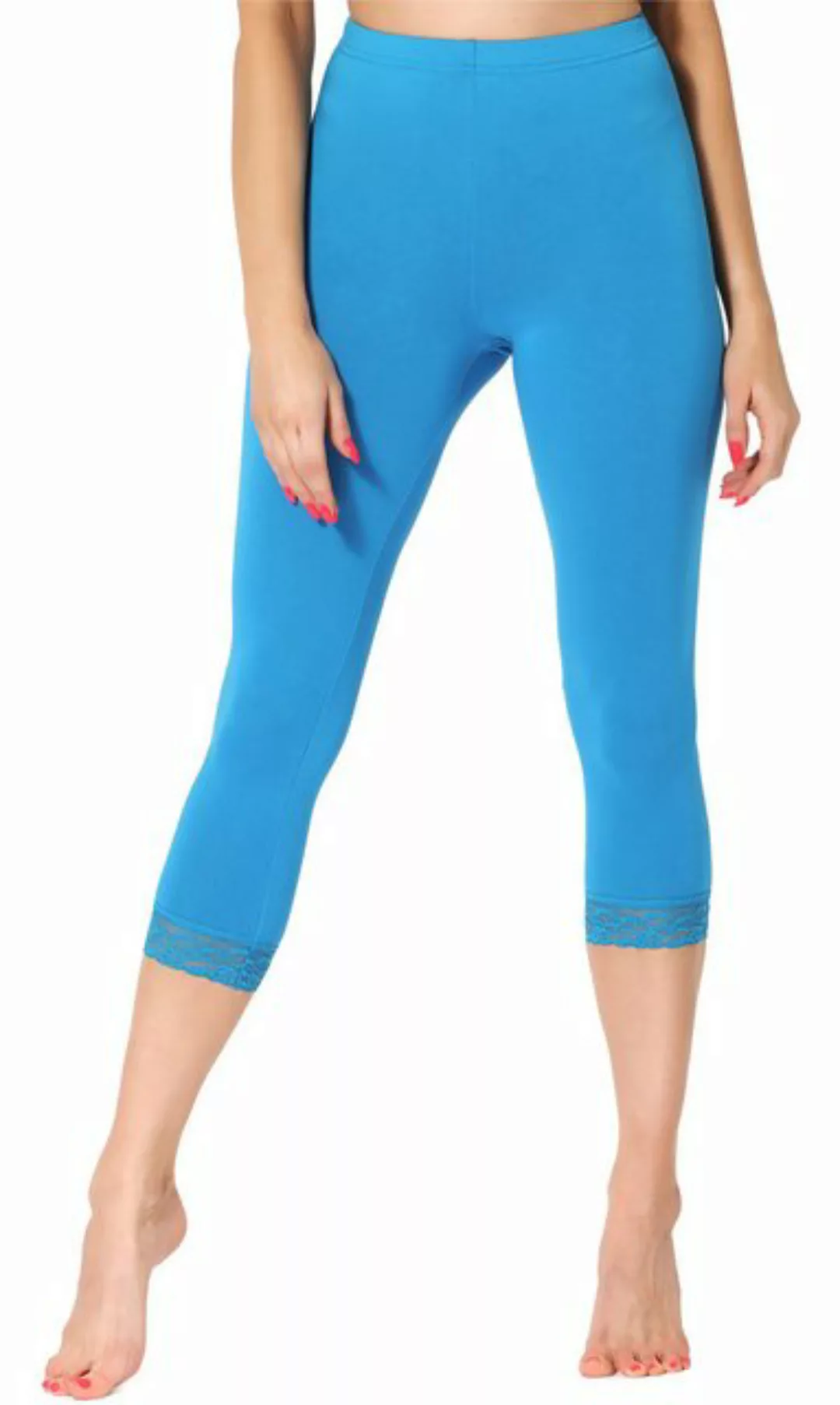 Merry Style Leggings Damen 3/4 Capri Hose MS10-290 (1-tlg) elastischer Bund günstig online kaufen