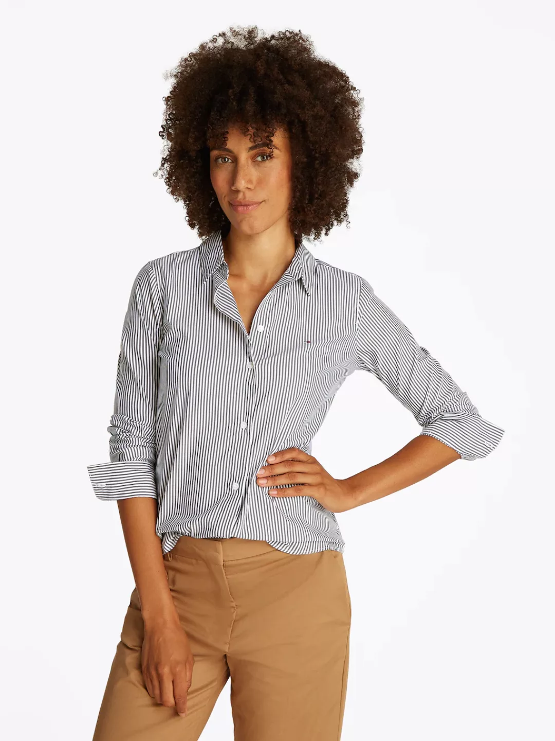 Tommy Hilfiger Hemdbluse "ESS POPLIN REGULAR SHIRT", im klassischen Stil günstig online kaufen