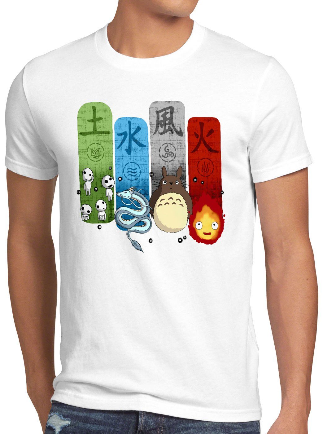 style3 T-Shirt Ghibli Family totoro mononoke günstig online kaufen