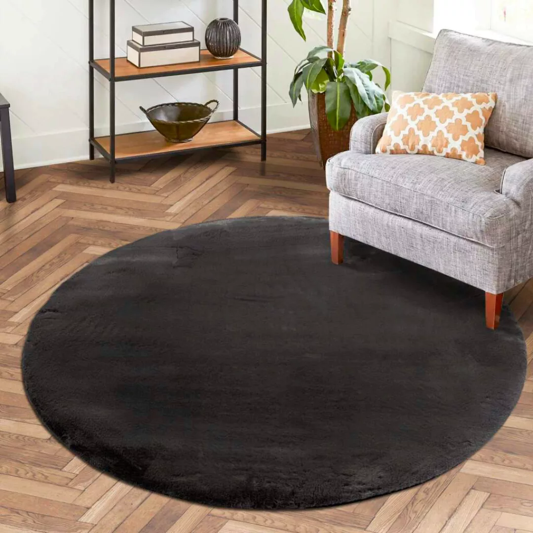 carpet city® Hochflorteppich Topia Uni Taupe taupe Gr. 160 günstig online kaufen