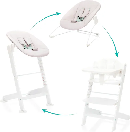 Fillikid Hochstuhl »Pia Swing«, (Set), 3 St., inkl. Neugeborgenenaufsatz un günstig online kaufen