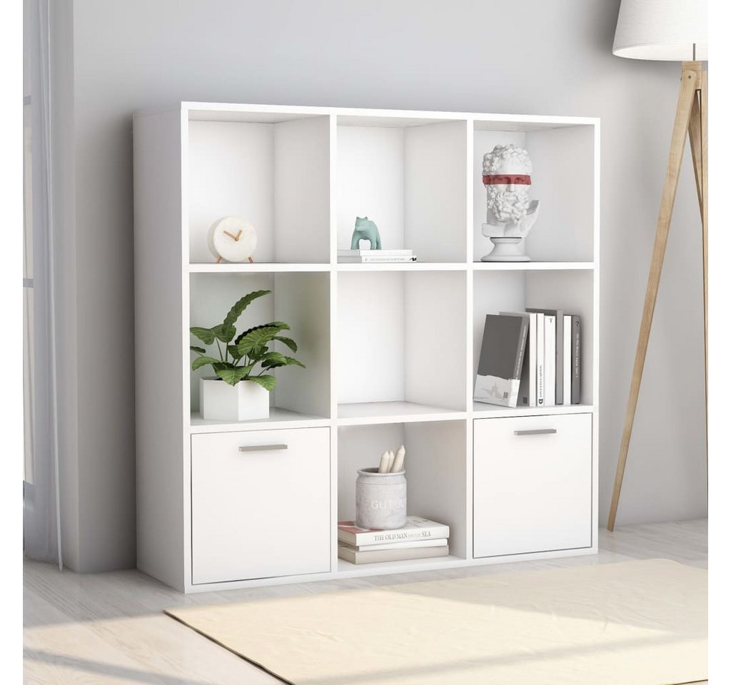 vidaXL Bücherregal Bücherregal Weiß 98 x 30 x 98 cm Spanplatte günstig online kaufen