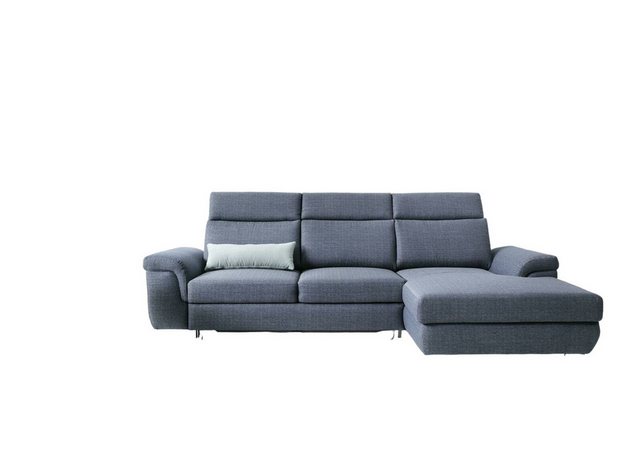 JVmoebel Ecksofa Wohnzimmer Textil L-Form Sofas Grau NEU Ecksofa Couch Pols günstig online kaufen