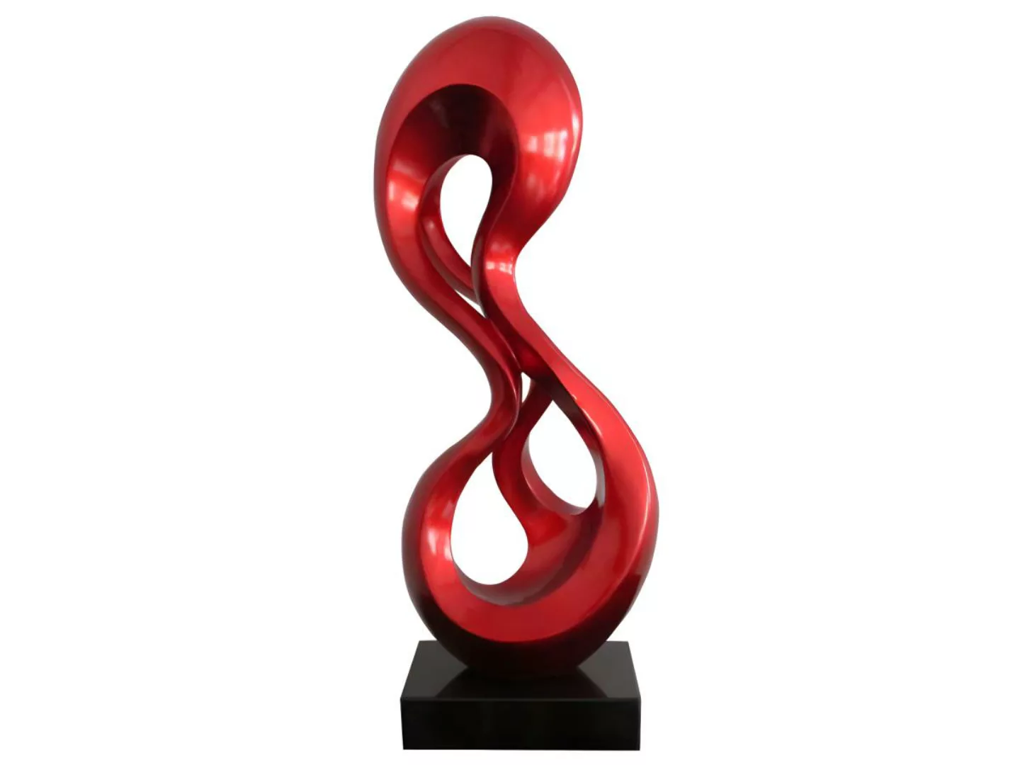 Große Skulptur - 25 x 79 cm - Kunstharz - Rot - CECILIA günstig online kaufen