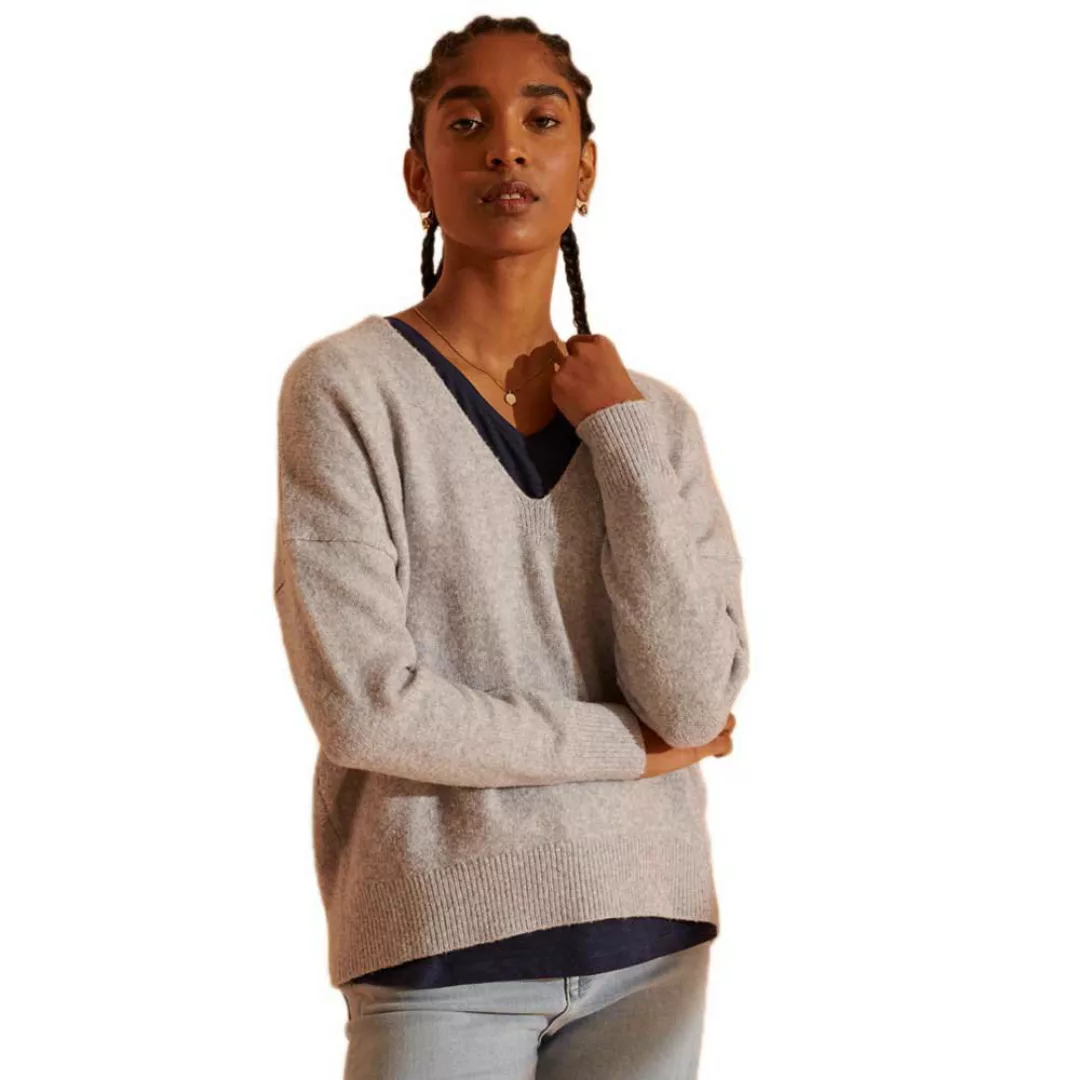 Superdry Isabella Slouch Pullover L Light Grey Marl günstig online kaufen