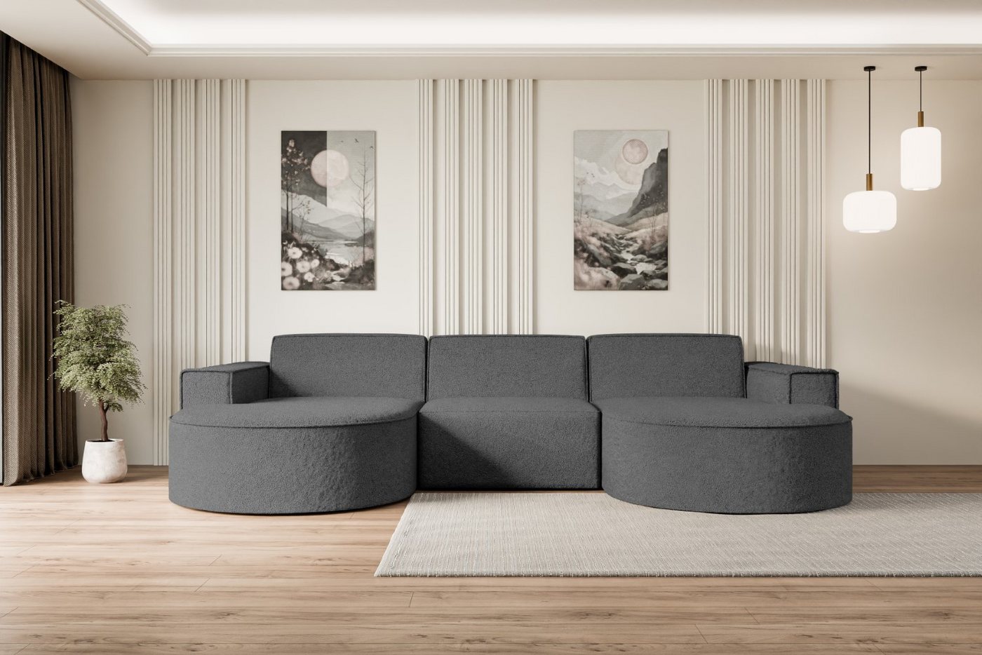 ALTDECOR Wohnlandschaft MARI-U1, Sofa Praktische Bequeme Funktionsecke Couc günstig online kaufen