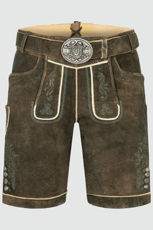 Lederhose Jayden mit Gürtel günstig online kaufen