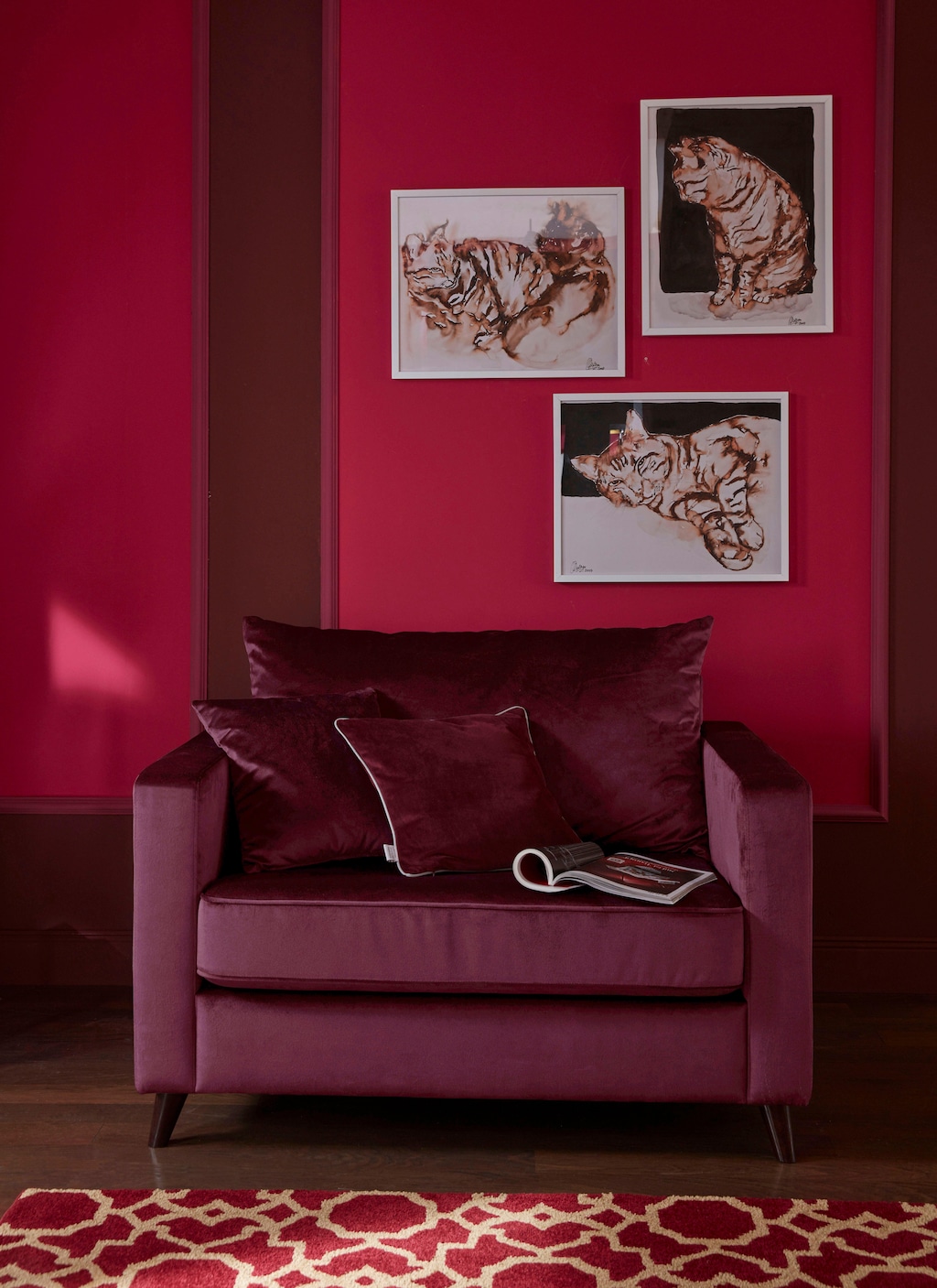 Home affaire Loveseat "Renesse", lose Kissen, Keder an Sitzkissen günstig online kaufen