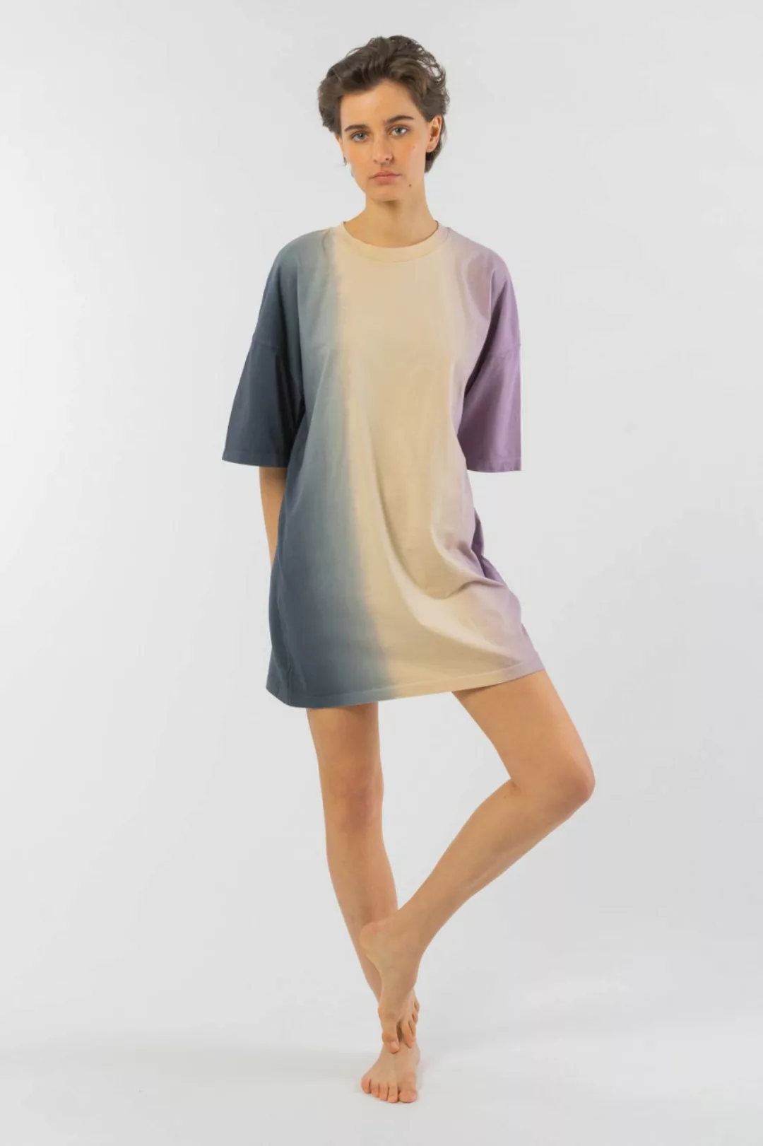 Twister Dip Dye Long Shirt aus Bio Baumwolle günstig online kaufen