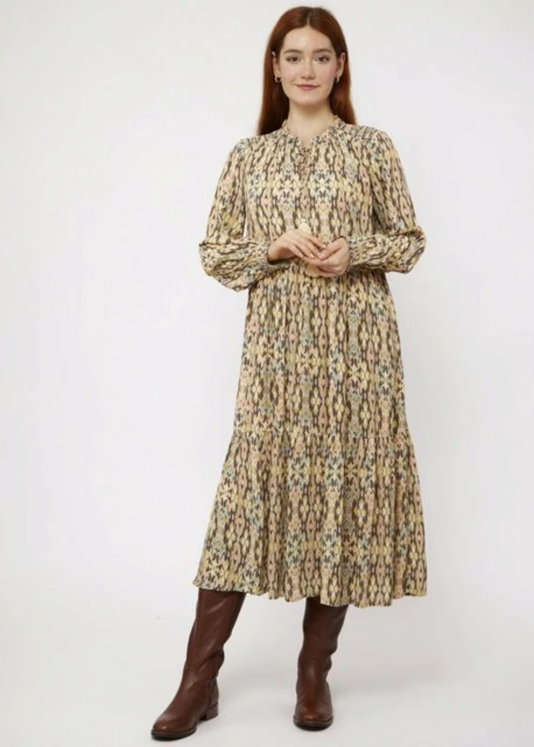 VICCI Germany Blusenkleid im Boho-Stil mit abstraktem Print günstig online kaufen