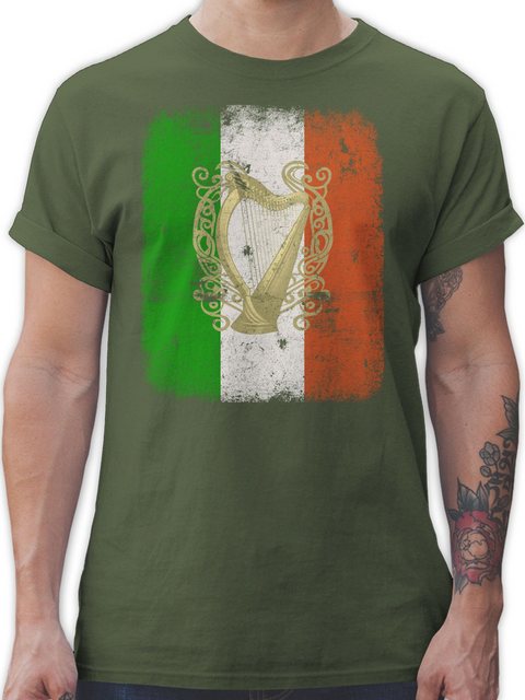 Shirtracer T-Shirt Irland Irische Irish Flagge Flag St. Patricks Day günstig online kaufen