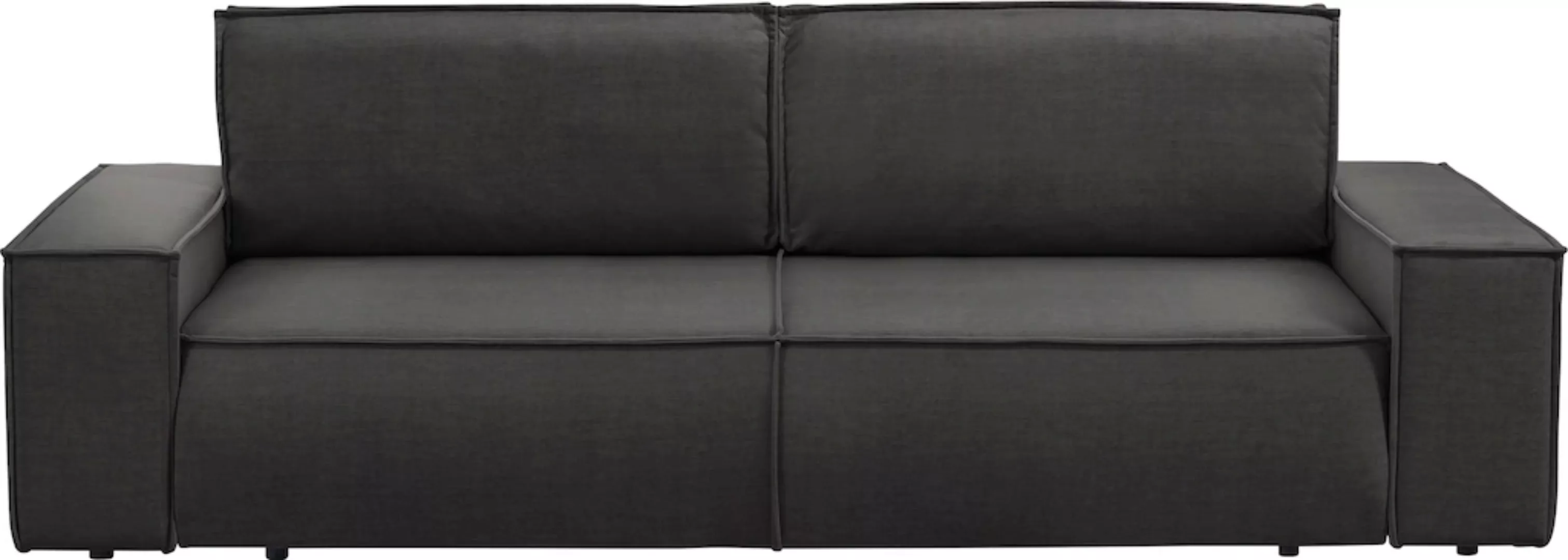 Home affaire 3-Sitzer "SHERWOOD Schlafsofa (257cm) Cord, Samtvelours, Vinta günstig online kaufen