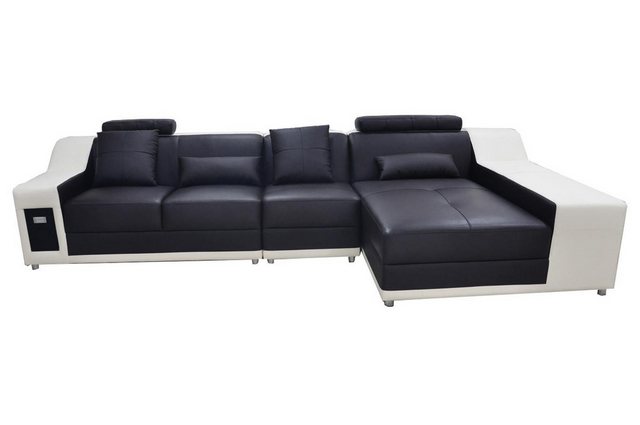 Xlmoebel Sofa Große moderne Ledercouch in L-Form für das Wohnzimmer B2017B. günstig online kaufen