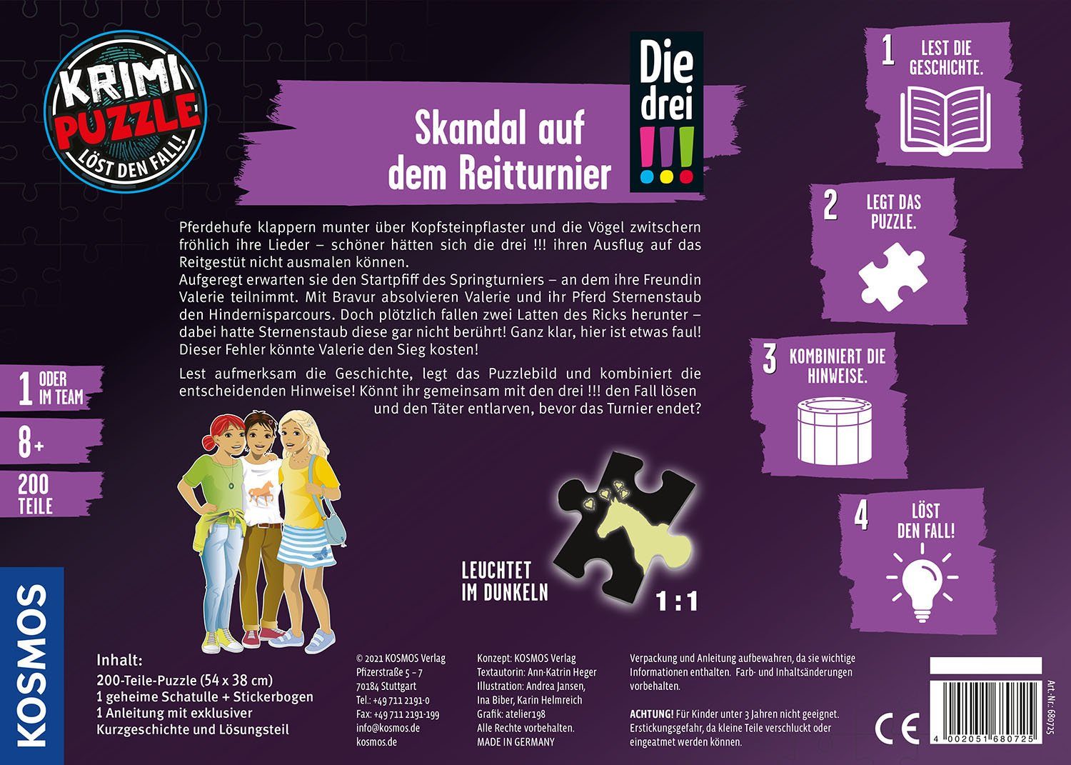 Kosmos Puzzle Die drei !!! Skandal günstig online kaufen