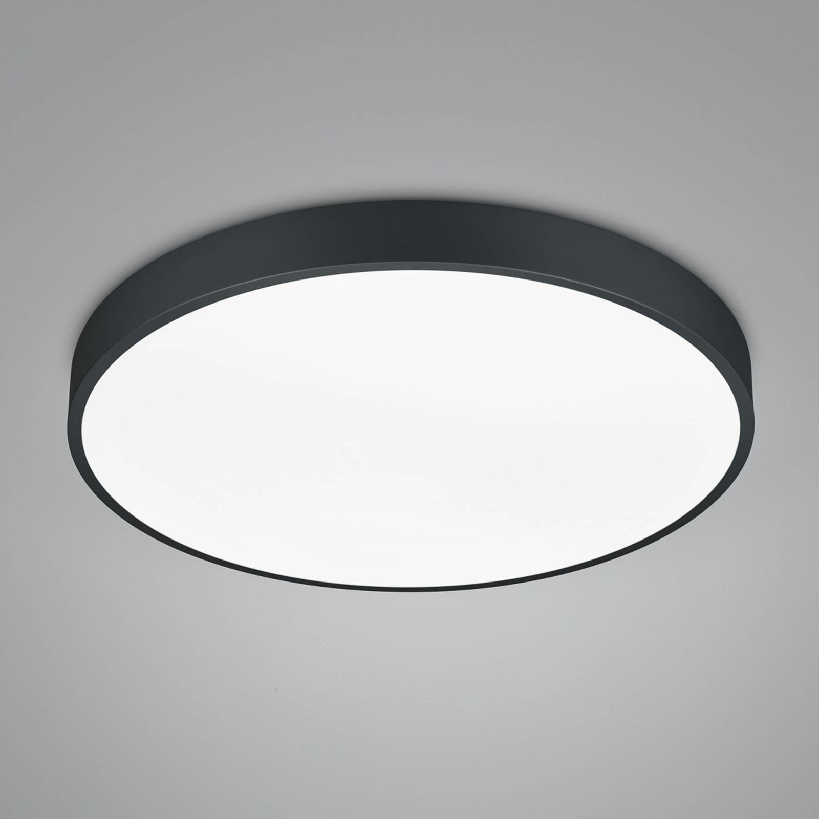 LED-Deckenlampe Waco, CCT, Ø 49,5 cm, schwarz matt günstig online kaufen