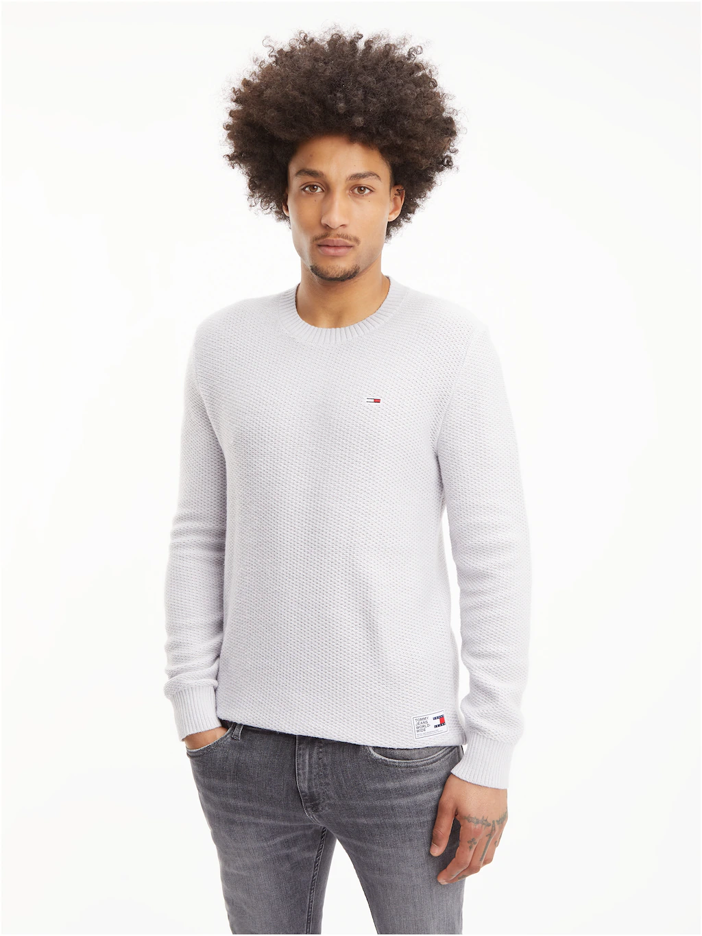 Tommy Jeans Strickpullover TJM REGULAR STRUCTURED SWEATER günstig online kaufen