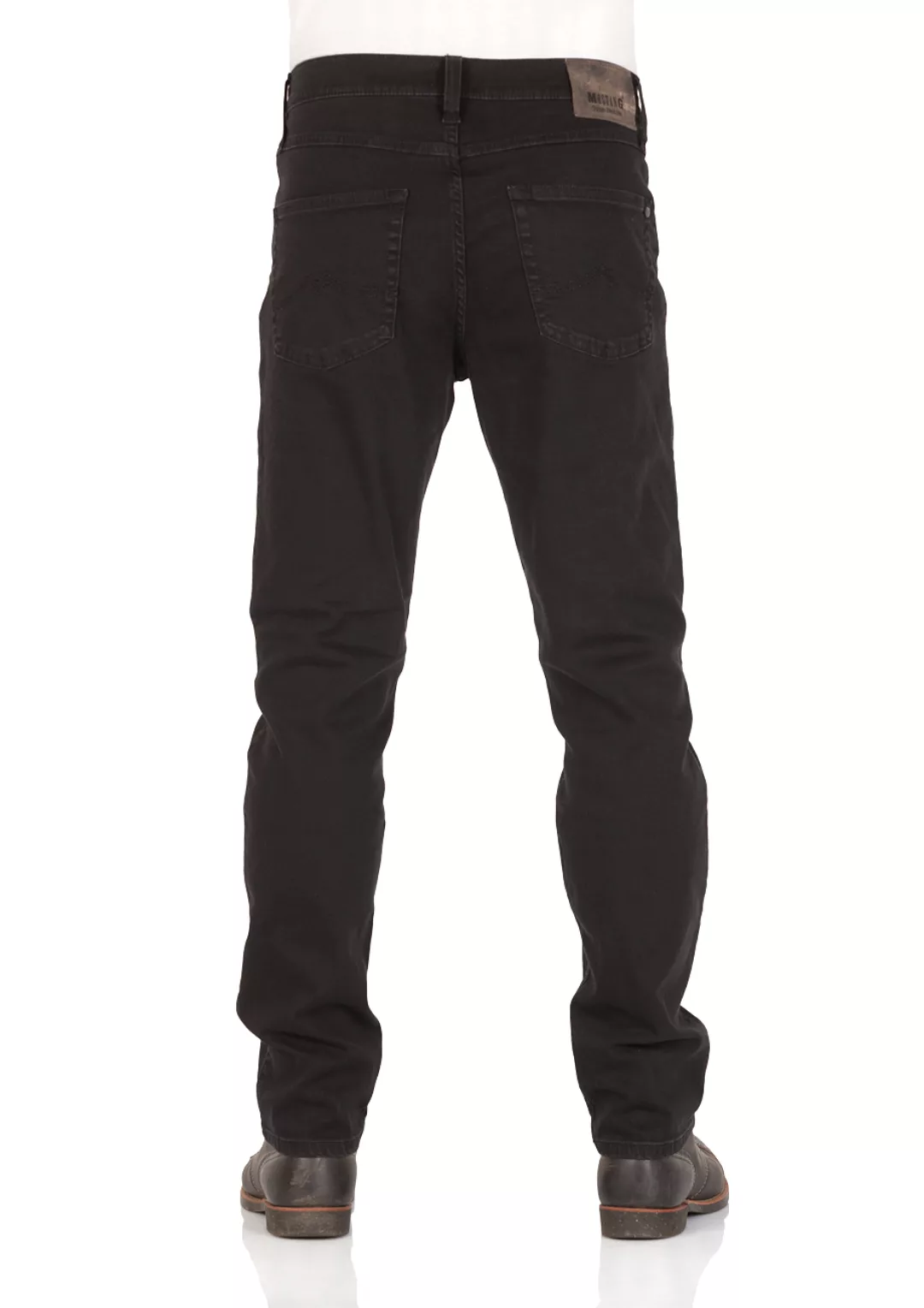 Mustang Herren Jeans Tramper - Tapered Fit - Schwarz - Deep Black günstig online kaufen