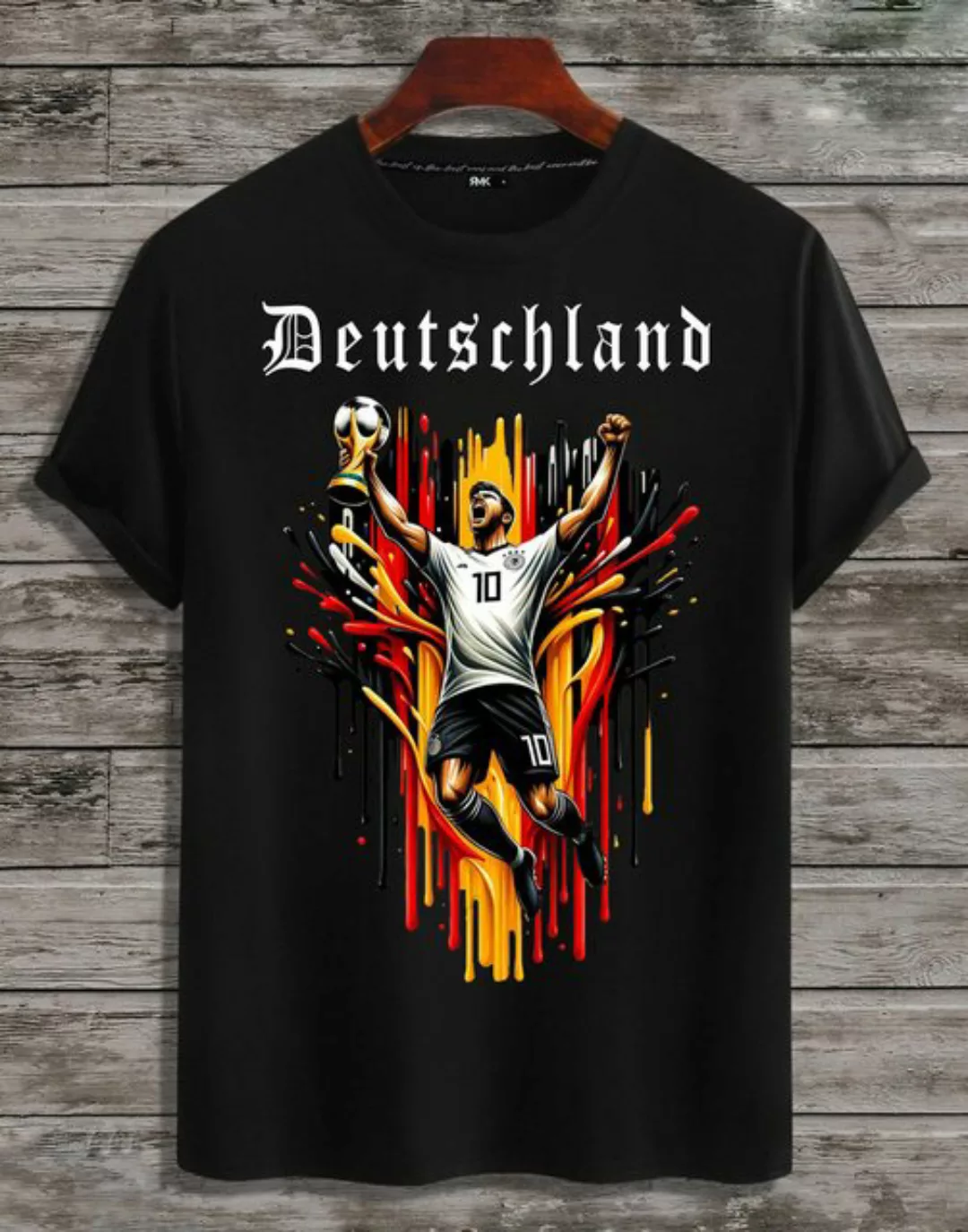 RMK T-Shirt Herren Shirt Fan Trikot Rundhals Fußball Deutschland Germany EM günstig online kaufen