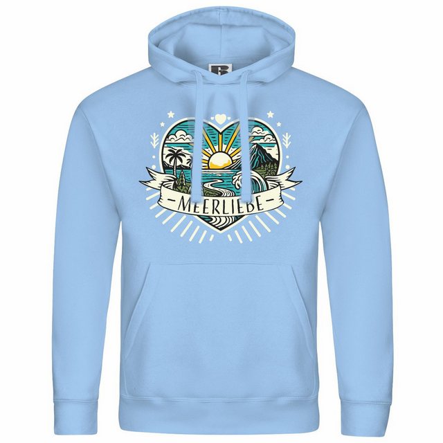 deinshirt Kapuzenpullover Herren Kapuzenpullover Ich Liebe das Meer Mit Pri günstig online kaufen