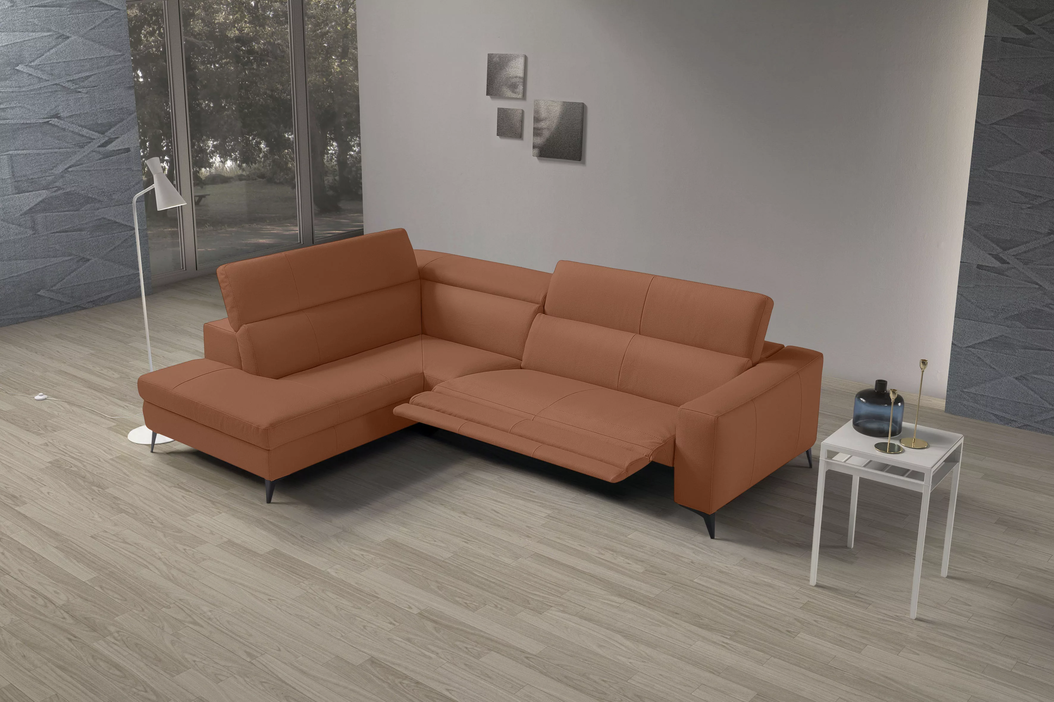 Egoitaliano Ecksofa "Edith, Designsofa mit hohem Sitzkomfort, L-Form", inkl günstig online kaufen