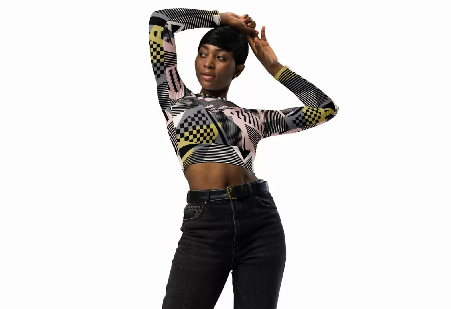 VAAM LMNTS Crop-Top LINIC Langarm Crop Top günstig online kaufen