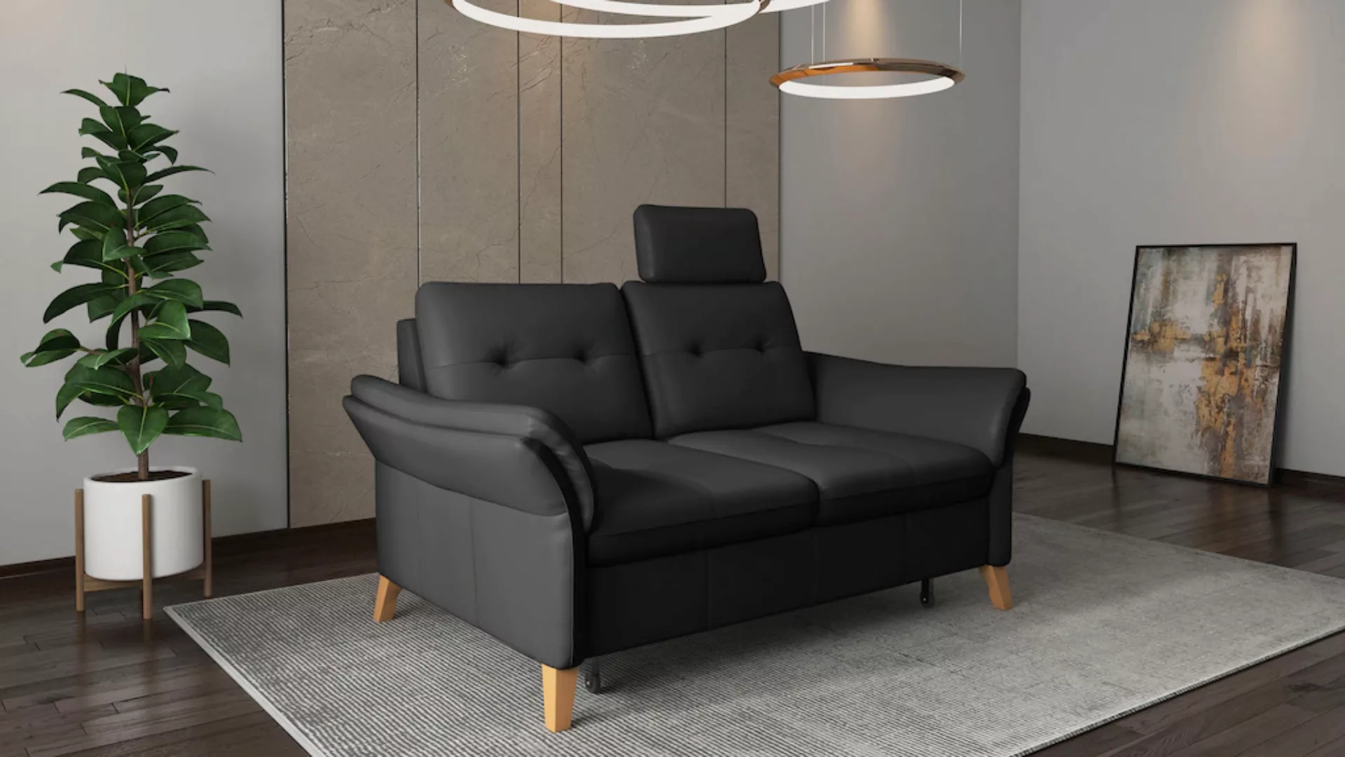 sit&more 2-Sitzer "Göteborg", inklusive Sitztiefenverstellung und Federkern günstig online kaufen