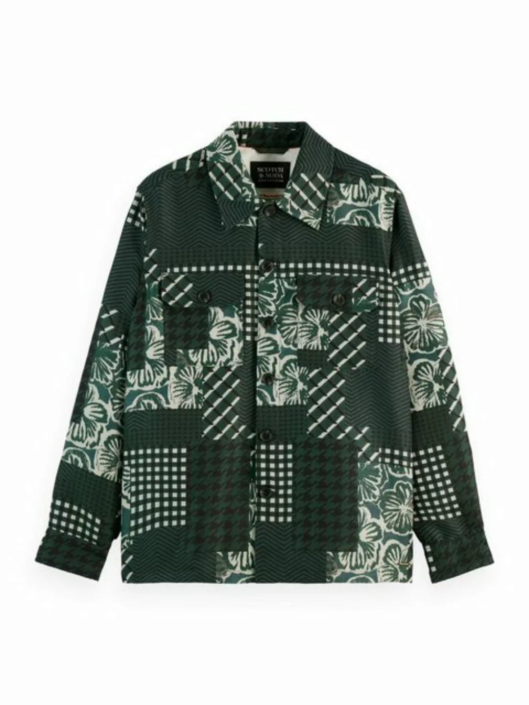 Scotch & Soda Kurzjacke PATCHWORK JACQUARD OVERSHIRT günstig online kaufen