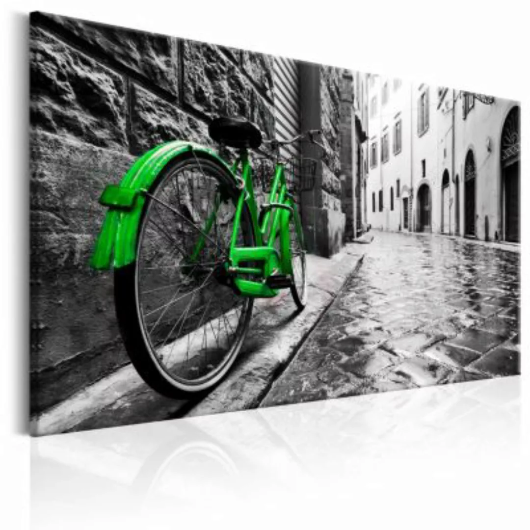 artgeist Wandbild Vintage Green Bike mehrfarbig Gr. 60 x 40 günstig online kaufen