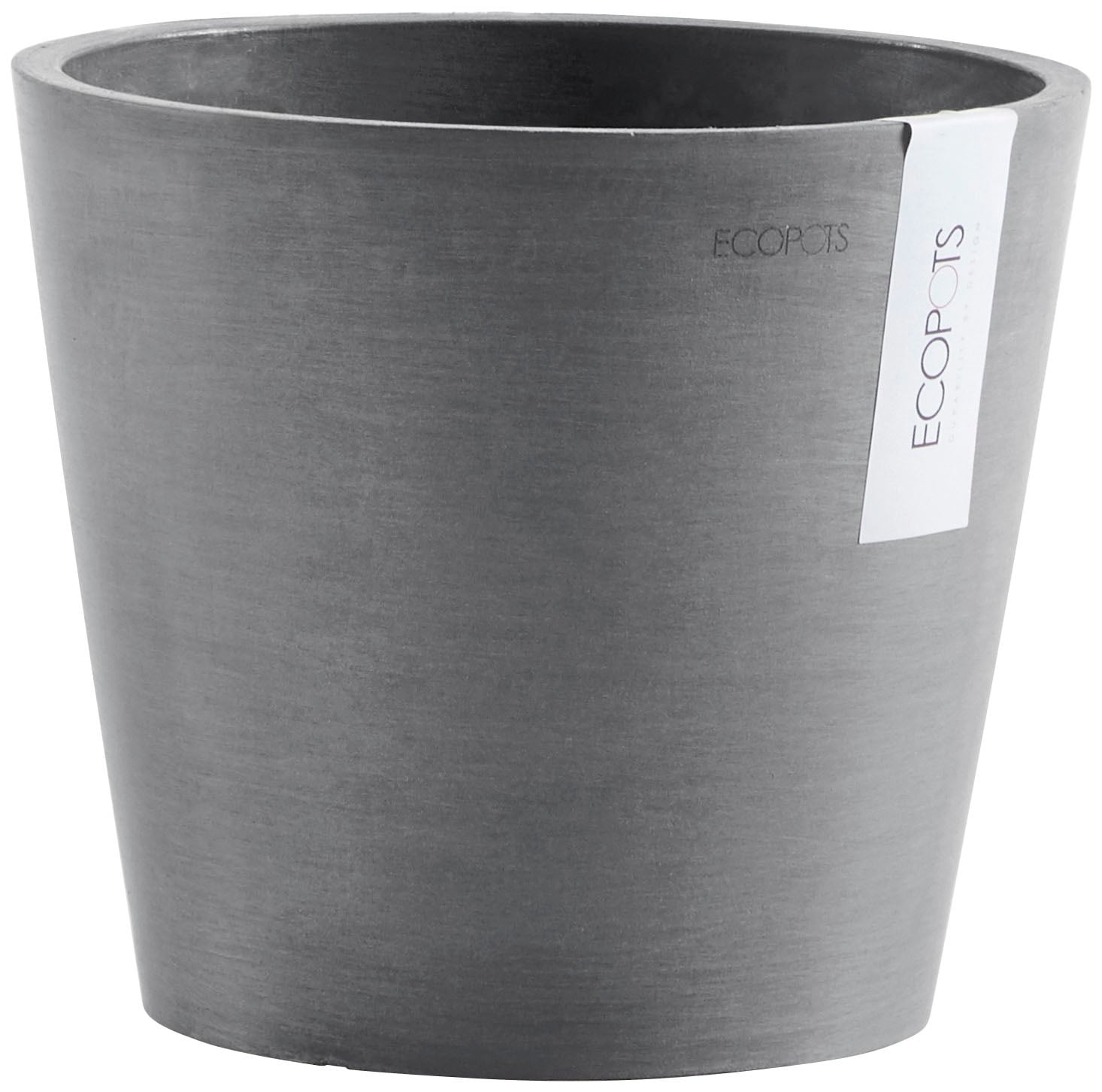 Ecopots Pflanztopf Amsterdam Dunkelgrau 20 cm günstig online kaufen