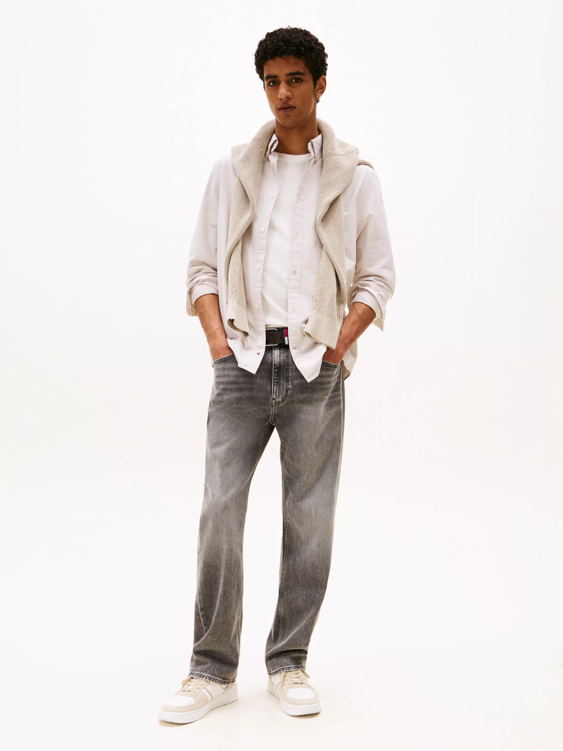 Tommy Jeans Langarmhemd "TJM REG OXFORD SHIRT EXT", Mit Rundhalsausschnitt günstig online kaufen