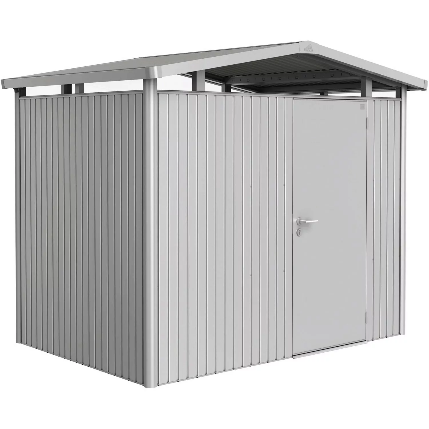 Biohort Metall-Gerätehaus Panorama Silber 4,6 m² günstig online kaufen